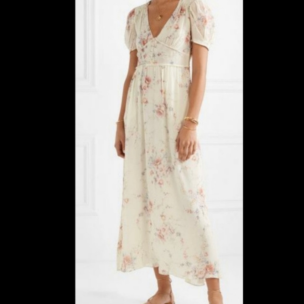 Silk LoveShackFancy floral maxi NWT